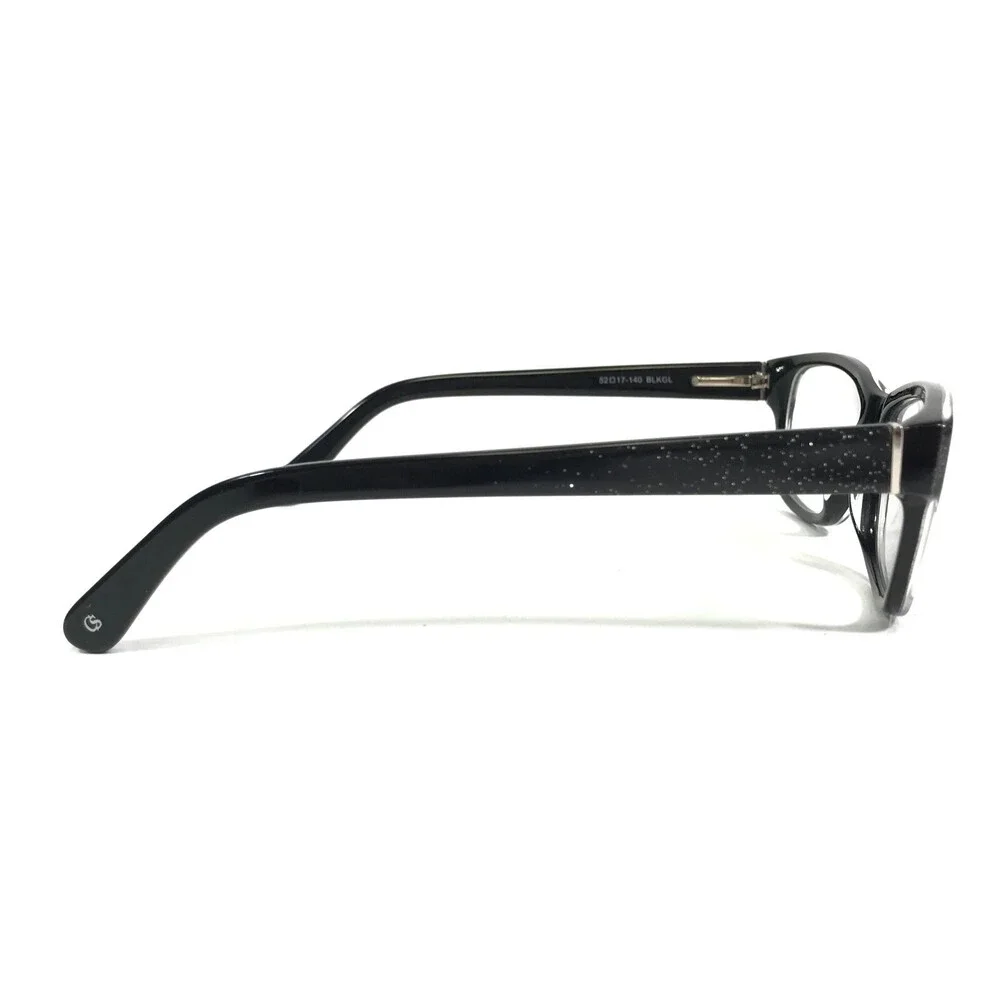 Christian Siriano Eyeglasses Frames GIGI BLKGL Black Glitter Sparkles 52-17-140